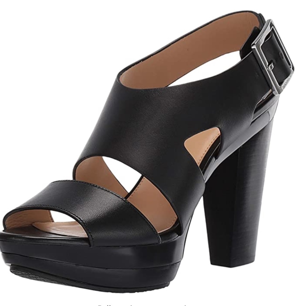 Michael Kors Carla Black Platform Sandal